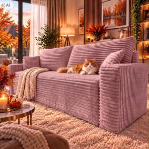 kanapa SZTRUKS 230x95 miękka sofa na sprężynach z automatem funkcja spania