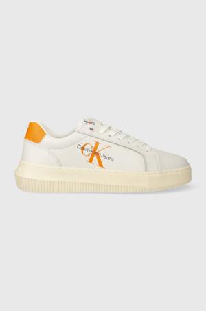 Calvin Klein Jeans sneakersy skórzane YW0YW00823 CHUNKY CUPSOLE MONOLOGO W