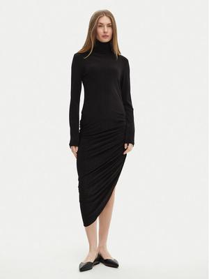 NORMA KAMALI Sukienka codzienna KK3243PLF35001 Czarny Slim Fit
