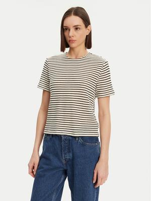 Pieces T-Shirt Manilla 17155073 Écru Loose Fit