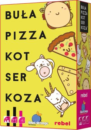 Gra Karciana Buła, Pizza, Kot, Ser, Koza - Wersja Polska, Wydawca Rebel