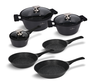 Zestaw garnków i patelni 9 el. Black Stone Zwieger