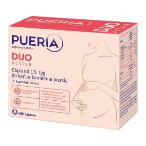 PUERIA DUO ACTIVE ciąża od 13. tygodnia + karmienie piersią 90 kapsułek