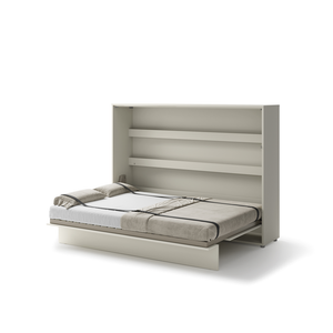 Półkotapczan poziomy BC-04 Bed Concept 140x200 cm 140x200 cm | Kaszmir | składany | funkcjonalny | oszczędność przestrzeni