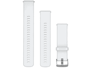 Pasek do zegarka GARMIN z mechanizmem szybkiego odłączania 22 mm Silikonowy Biały zapięciem w kolorze srebrnym 010-13256-20