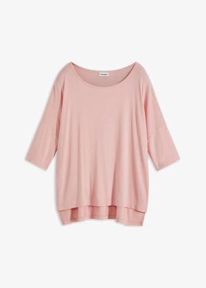T-shirt boxy z miękkiego materiału z wiskozą