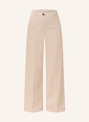 Marc O'polo Spodnie Z Marlowym Materiałem Margo Wide beige