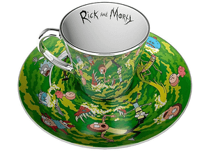 Kubek z podstawką ABYSTYLE Rick & Morty Mirror 300 ml