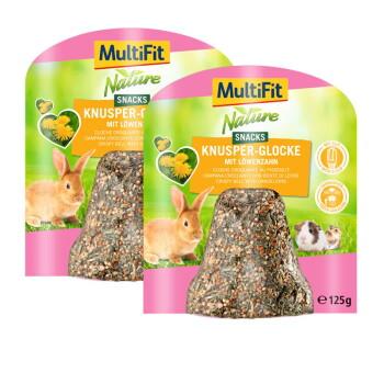 MultiFit Chrupiące dzwoneczki 2 x 125 g Mniszek lekarski