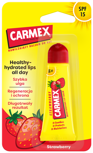 CARMEX Nawilżający Balsam do Ust Classic Truskawka