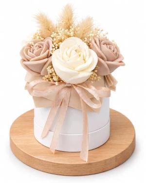 Prezent dla niej Bukiet ze świec sojowych na Urodziny Imieniny Flower Box