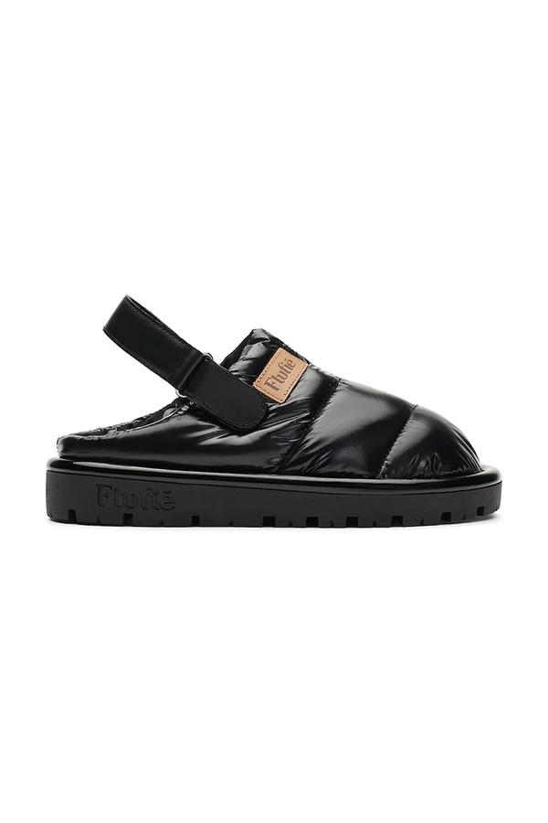 Flufie kapcie Jet Black