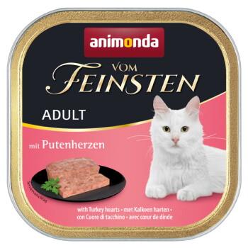 animonda Vom Feinsten mokra karma dla kota, Adult, Serca indycze 32x100 g