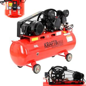 KOMPRESOR 100L 2 TŁOKI NAPĘD PASEK SPREŻARKA 400V