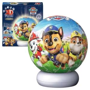 PSI PATROL PUZZLE 3D KULA LAMPKA NOCNA ŚWIECĄCA UKŁADANKA RAVENSBURGER