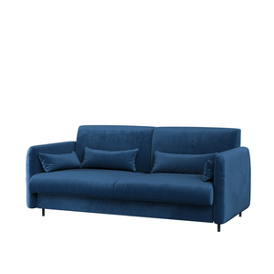 Sofa Bed Concept BC-19 do półkotapczanu BC-12 184x74x93 cm | Granat | Biały połysk | funkcjonalna | do małych wnętrz | oszczędność miejsca
