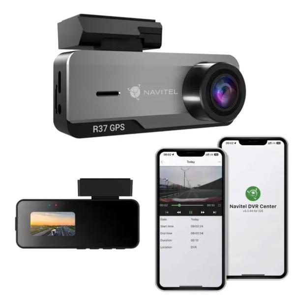 Inteligentny wideorejestrator Navitel r37 GPS - WIFI,Tryb parkingowy+Gratis
