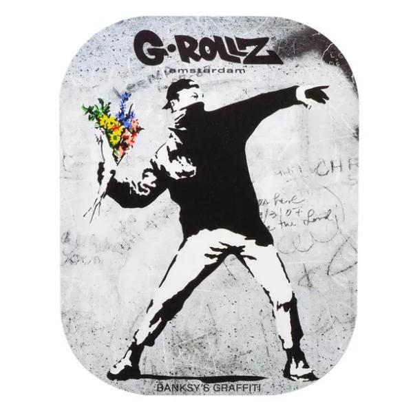 Pokrywa magnetyczna do tacki G-Rollz Banksy Flower Thrower 18 x 14 cm