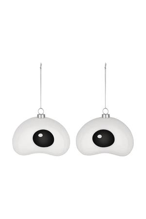 Alessi zestaw bombek choinkowych Nick 9,5 x 8,5 x 12 cm 2-pack