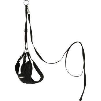 Kerbl Szelki dla szczeniąt ze smyczą, czarne 24–44 cm/10 mm
