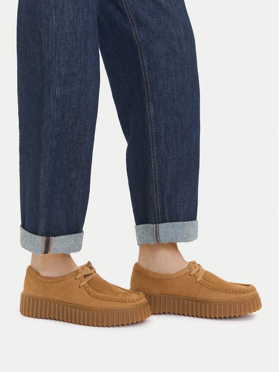 Clarks Półbuty Torhill Bee 26172084 Brązowy