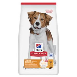Hill's Science Plan karma sucha dla psów, Light, Medium Adult, z kurczakiem 14 kg