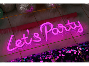 Neon FOREVER TF1 Plexi LED Let's Party USB 5V 1A Ściemniacz FPNE20