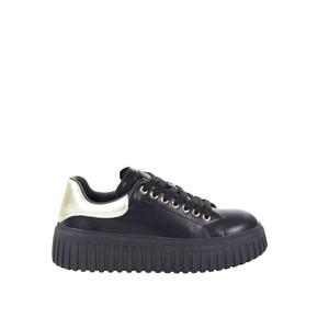Damskie skórzane sneakersy czarne GOE SS2N4022