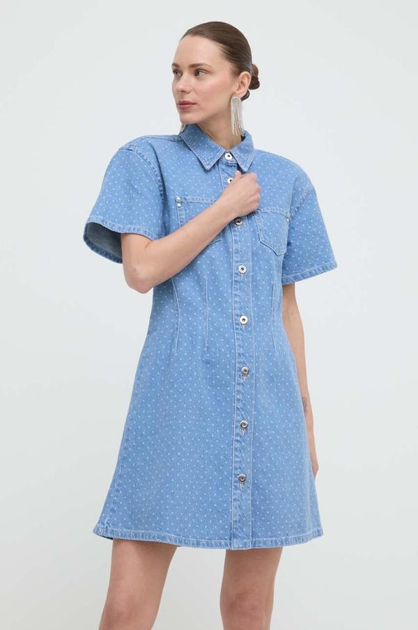 Custommade sukienka jeansowa Jamilah Dots