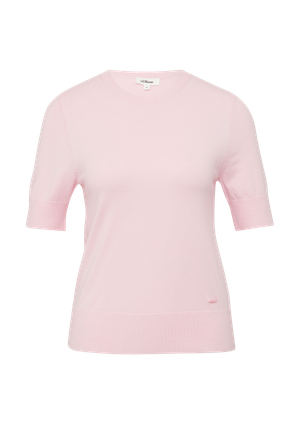 Sweter z krótkim rękawem z mieszanki wiskozy