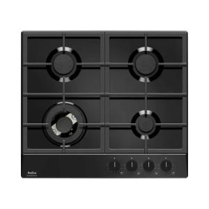 Płyta gazowa Amica PGA6111ApB | ŻELIWNE RUSZTY | Palnik WOK | 60cm | emalia