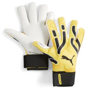 PUMA rękawice bramkarskie meczowe Ultra Ultimate Hybrid żółte (10)