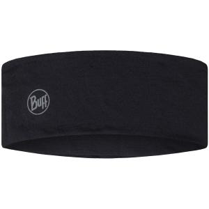 OPASKA BUFF MERINO LIGHTWEIGHT HEADBAND SOLID BLACK (one size)
