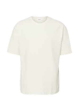 Wysokiej jakości T-shirt z waflową fakturą o nowoczesnym kroju