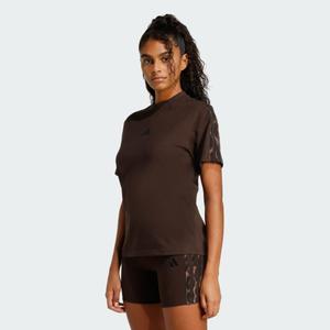 Seasonal Essentials Leopard Print T-Shirt with 3-Stripes