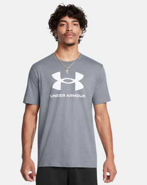UNDER ARMOUR koszulka męska t-shirt sportowy szary (S)