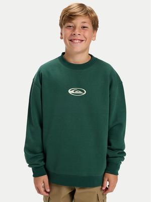 Quiksilver Bluza Salt Water Graphic EQBFT03960 Zielony Regular Fit