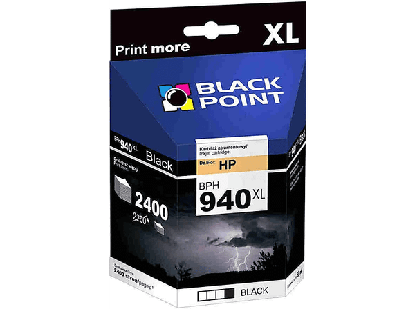 Tusz BLACK POINT BPH940XLBK Czarny Zamiennik HP C4906AE