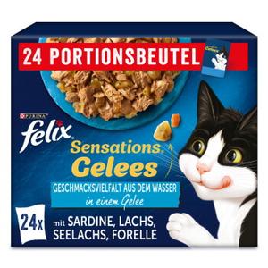 Felix Sensations w galarecie 24 x 85 g Różnorodność smaków z wody
