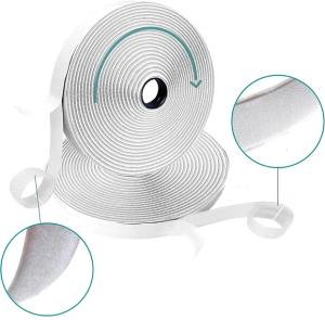 Zestaw Taśma Rzep Biała 2 cm-10 mb Samoprzylepna Rzepy Rolka Mocna z Klejem