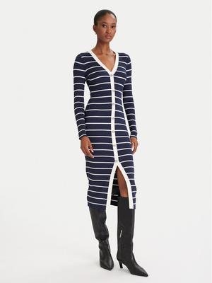 Guess Sukienka dzianinowa W5YK98 Z2YK2 Granatowy Slim Fit