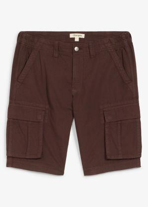 Lekkie bermudy jeansowe z elastyczną wstawką w talii, z kolorowego denimu, relaxed fit