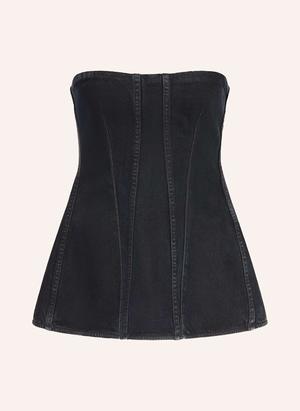 Agolde Top Jeansowy Lara blau
