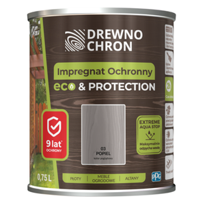Impregnat ochronny ECOPROTECTION popiel 0,75 l Drewnochron