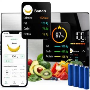 WAGA KUCHENNA SMART ANALITYCZNA ELEKTRONICZNA DIETETYCZNA APLIKACJA 1G/5 KG