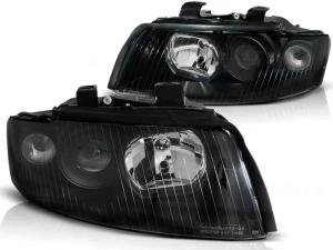 LAMPY SOCZEWKOWE AUDI A4 B6 8E 01-04R H7 DEPO BLACK SUPER EFEKT!
