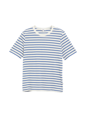T-shirt w paski z okrągłym dekoltem