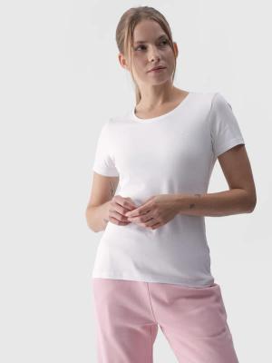 4F T-shirt damski F1845 biały (XS)