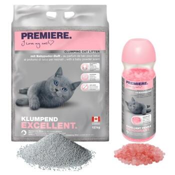 PREMIERE Excellent Żwirek zbrylający 12 kg z dezodorantem