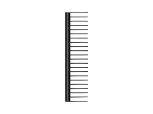 Grzebień DYSON 965003-02 Detangling Comb Czarny/Nikiel